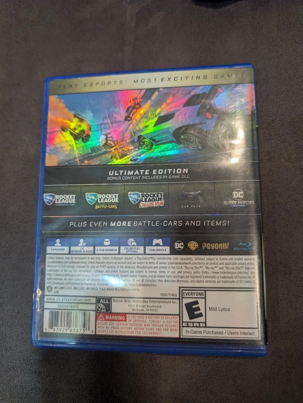 Rocket League Ultimate Edition PS4 Game PlayStation 4 Game